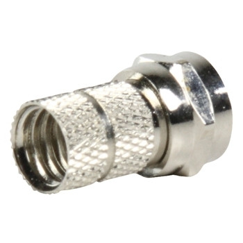 F-connector 7mm messing schroef + rubber
